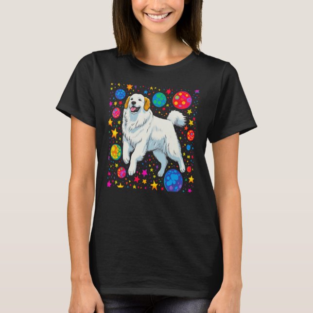 Underbart Pyrenéernas Hund Space T Shirt (Framsida)