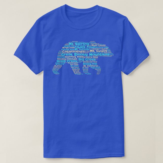 Underbart Rökigt berg Bear T Shirt (Design framsida)