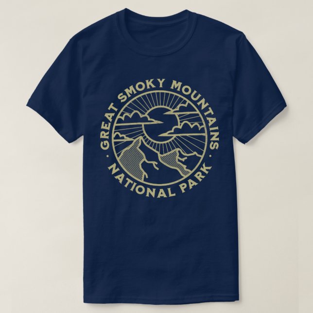 Underbart Rökigt bergsområde nationalparken Landca T Shirt (Design framsida)