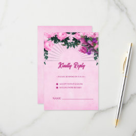 Underbart rosa ros OSA kort