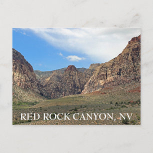 Underbart rött Sten Canyon-vykort! Vykort