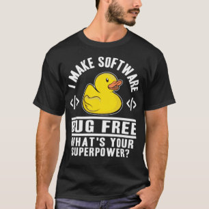 Underbart Rubber Anka Superpower Programmer Nerd B T Shirt