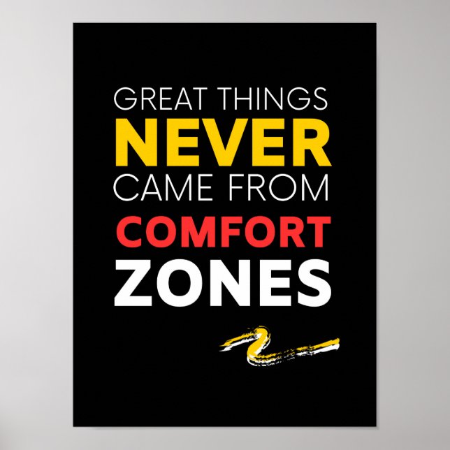 Underbart sak kom aldrig från COMFORT ZONES Poster (Framsidan)