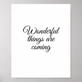 Underbart sak kommer poster