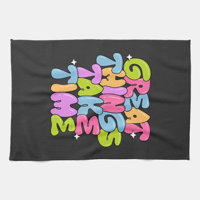 Underbart Sak tar tid T-Shirt Kökshandduk (Horisontell)