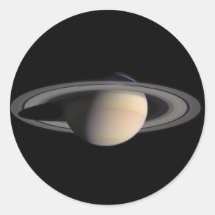 Underbart Saturn Bild från NASA Runt Klistermärke