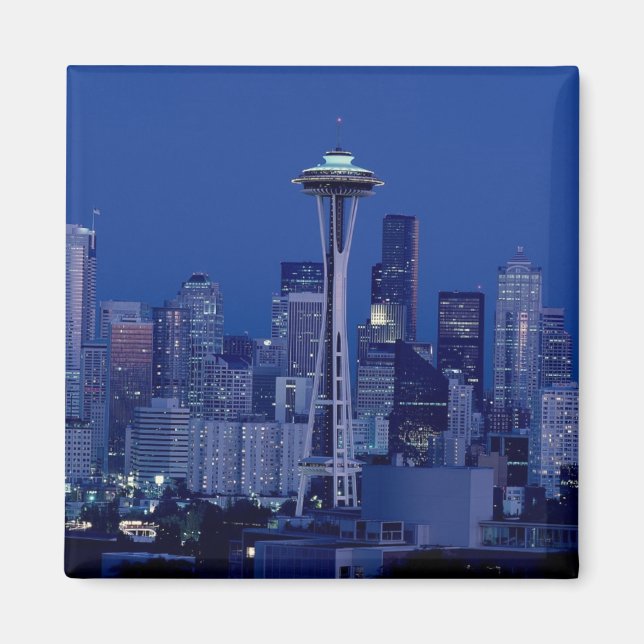 Underbart Seattle Washington i Nål Magnet (Framsidan)