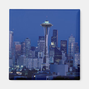 Underbart Seattle Washington Nål Magnet