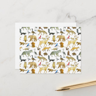 Underbart Sjöar-vykort för vilda djur Vykort