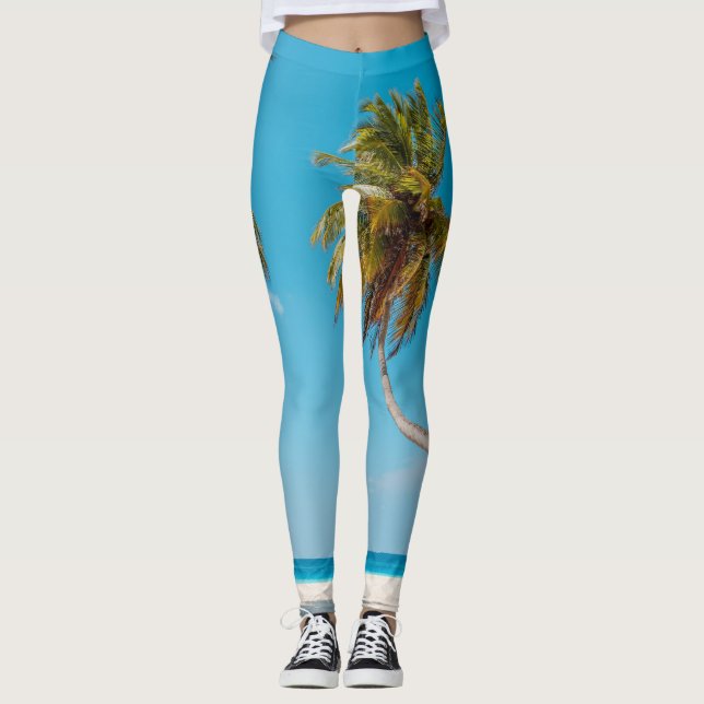 Underbart Sjölandskap Leggings (Framsida)