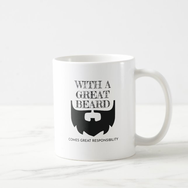 Underbart skägg kommer från Underbart ansvar som ä Kaffemugg (Höger)