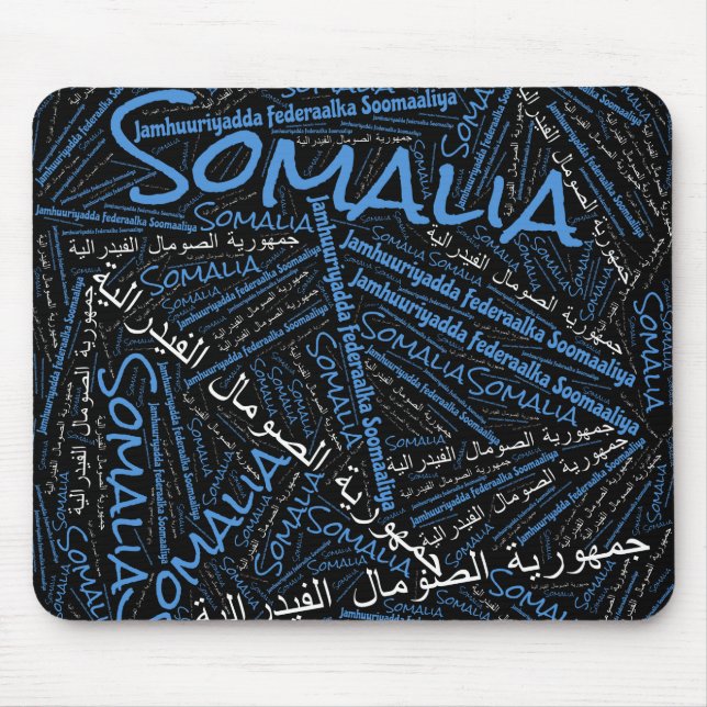 Underbart Somalia Flagga Patriotic Färg Musmatta (Framsidan)