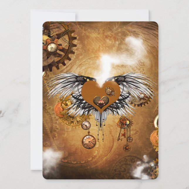 Underbart steampunk inbjudningar (Framsida)