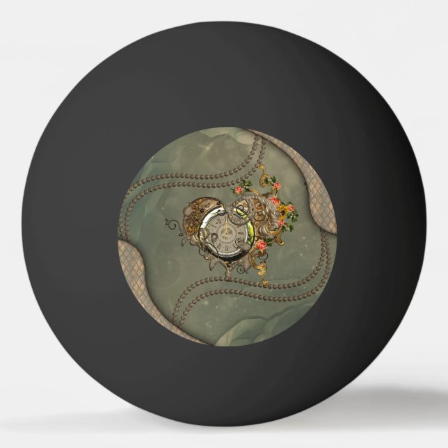 Underbart steampunk klocka pingisboll (Framsidan)