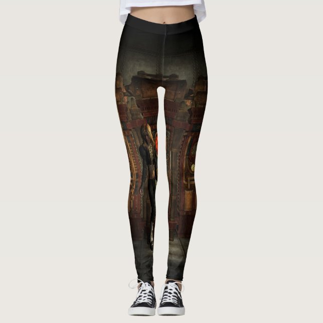 Underbart steampunk leggings (Framsida)
