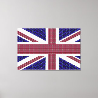 Underbart Storbritannien Flagga Stretched Kanvastr Canvastryck