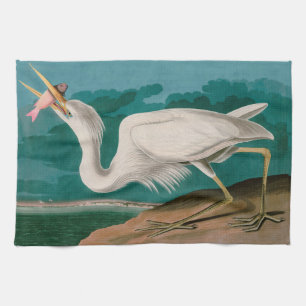Underbart svartvit fågel från Amerika Audubon Sk Kökshandduk