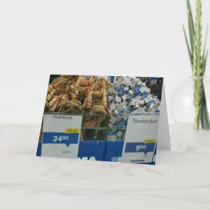 Underbart svenskt julkort helgkort