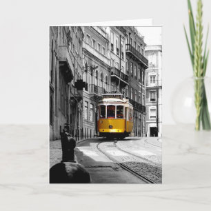 Underbart Tram Line 28 i Lissabon Kort
