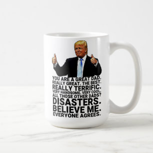 Underbart Trump Far födelsedagskort Kaffemugg