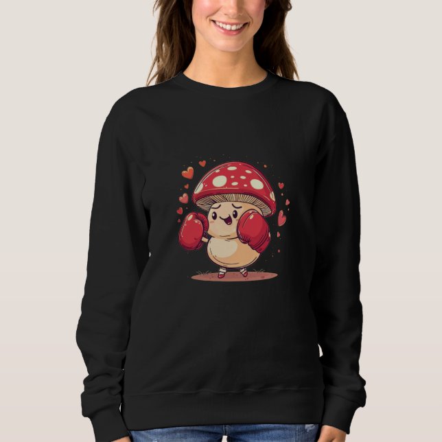 Underbart underbart Mushroom med Sport Glove T Shirt (Framsida)