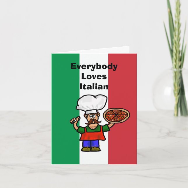 Underbart Vänrty Kärlek italienskt kort (Framsida)