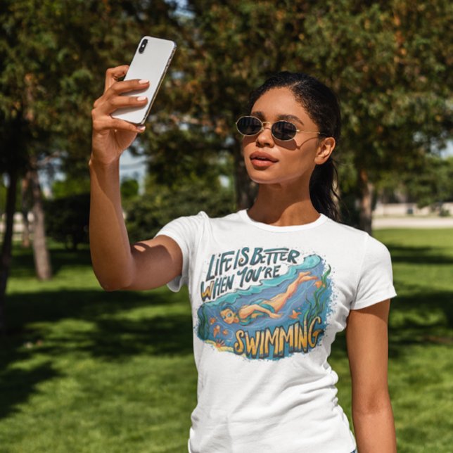 Underbart Vatten Dance bättre när du simmar T Shirt (Skapare uppladdad)