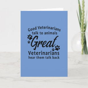Underbart veterinärkort kort
