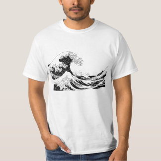 "Underbart vinka" T-tröja, svartvitt format L Tee