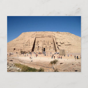 Underbart vykort för Abu Simbel Aswan, Egypten