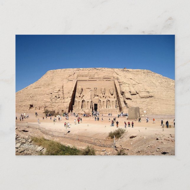 Underbart vykort för Abu Simbel Aswan, Egypten (Framsida)