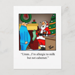 Underbart vykort för Humor i jul