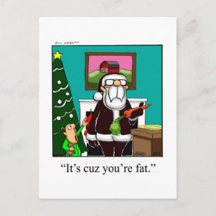 Underbart vykort för Humor i jul