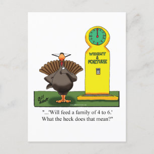Underbart vykort för Thanksgiving Humor