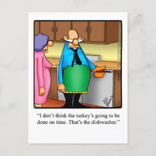 Underbart vykort för Thanksgiving Humor