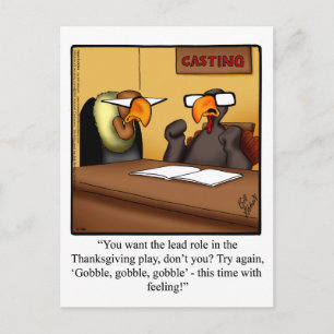 Underbart vykort för Thanksgiving Humor