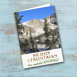 Underbart Wyoming God jul Helgkort