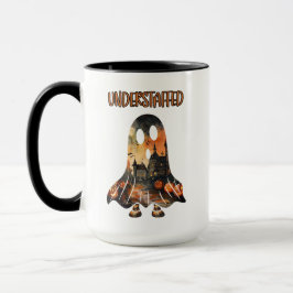 Underbemannad Humor Sarkastic Halloween Ghost Mugg