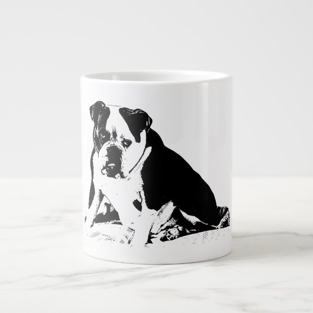 Underbitningsförmåga, fet B&W Jumbo Mugg (Framsidan)