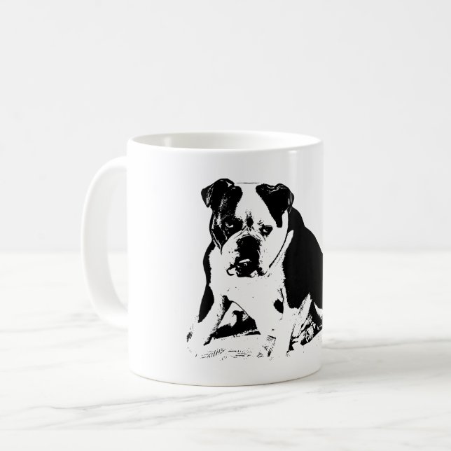 Underbitningsförmåga, fet B&W Kaffemugg (Framsida vänster)