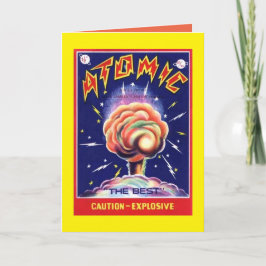 Underblåsningskort för atomvarning kort