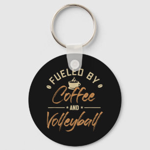 Underblåst av Coffee and Volleyball Coach Team Pla Nyckelring