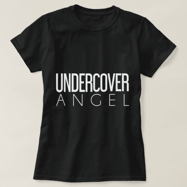 Undercover Angel Halloween Costume T Shirt (Design framsida)