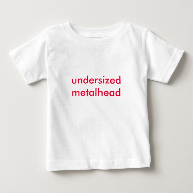 underdimensionerad metalhead t-shirt (Framsida)