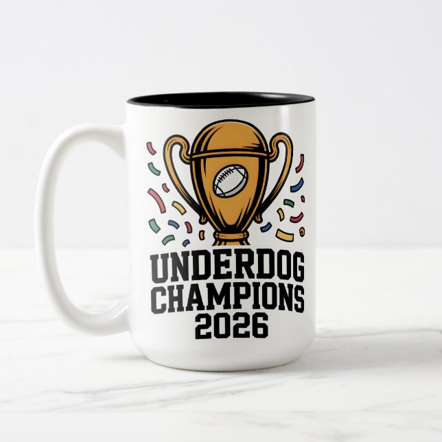 Underdog Champions 2026 Två-Tonad Mugg (Vänster)