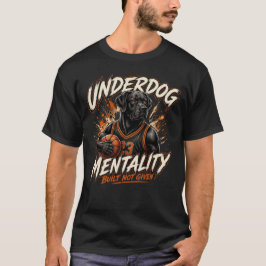 Underdog Mentalitet Svart Labrador Basket Hund S T Shirt