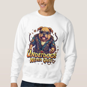 Underdog-tröja – Motiverande Lång Ärmad Tröja