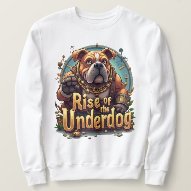 Underdoggens uppgång Sweatshirt – Motiverande (Design framsida)
