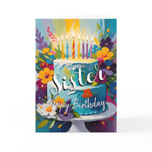 Underfödelsedag för den vackra systerkakan grattis