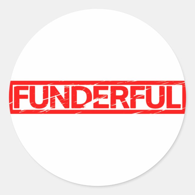Underfull Frimärke Runt Klistermärke (Framsida)